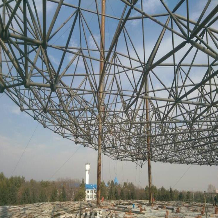 阿拉善盟球形网架钢结构施工方案